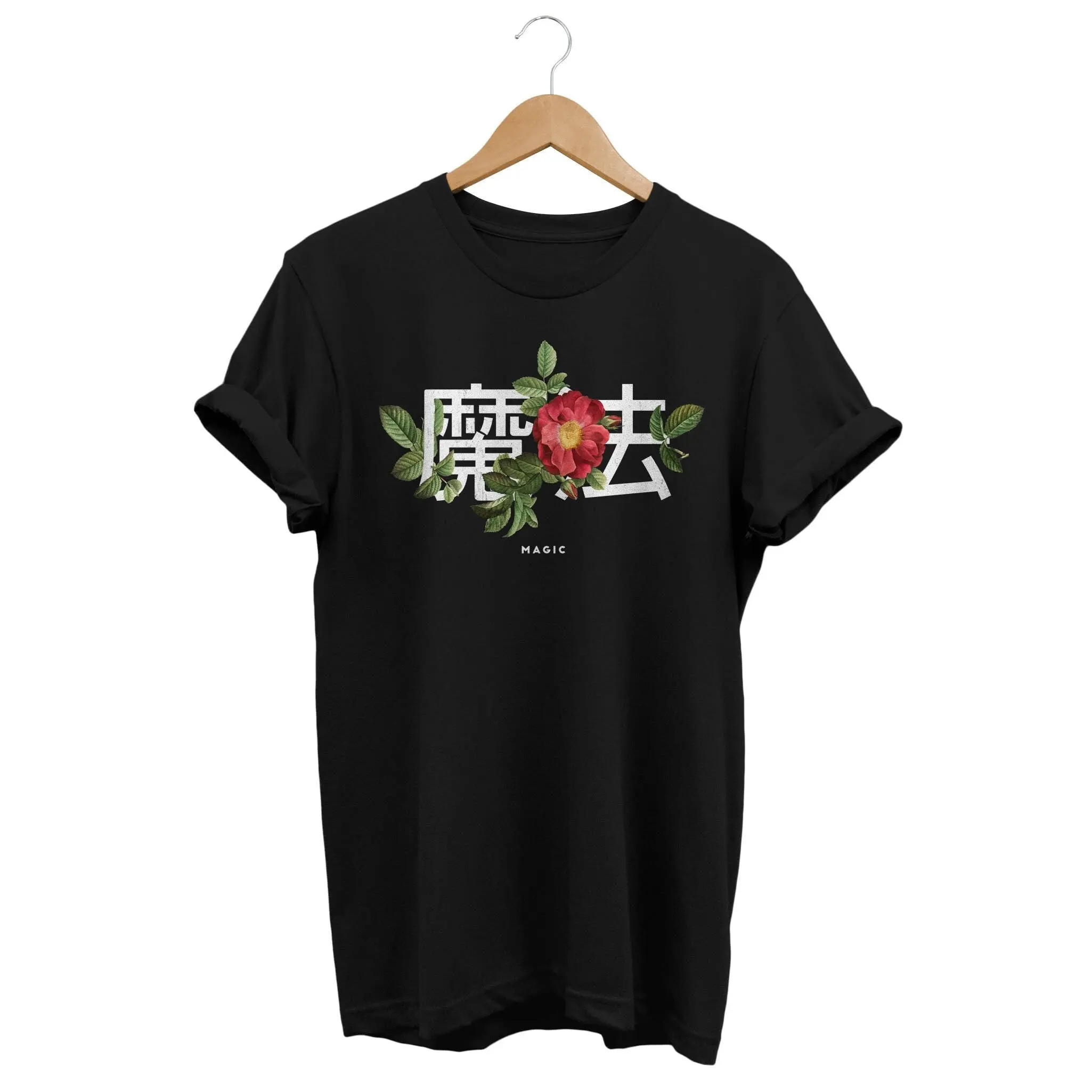 Magic Word T shirt Japanese Kanji Grunge Clothes Alternative Clothing Japan Streetwear J Fashion Vintage Apparel