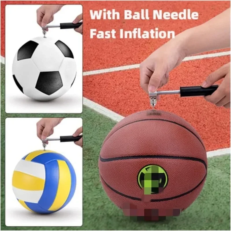 Portable Air Pump Pump Mini High Pressure Hand Pump Bike Pump Tire Air Inflator Valve for Road Bikes Mountain Bikes Basketball