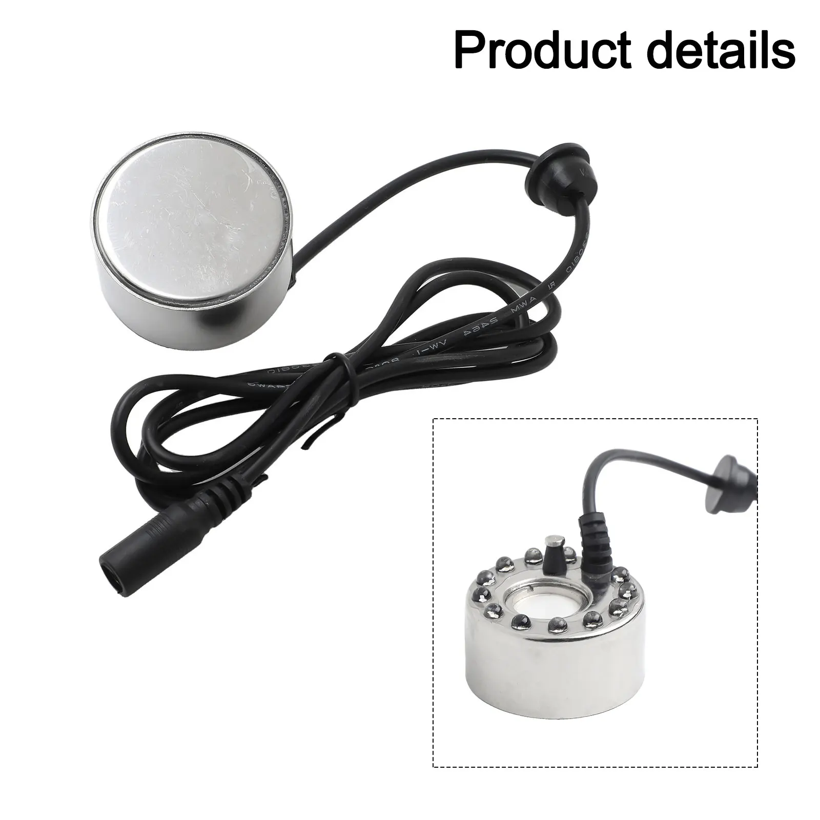 Humidifier Fog Maker Stainless Steel 1 Pc 350ml/h Atomizer 12led Lights DC24V Landscape Fog Rockery Sprayer New