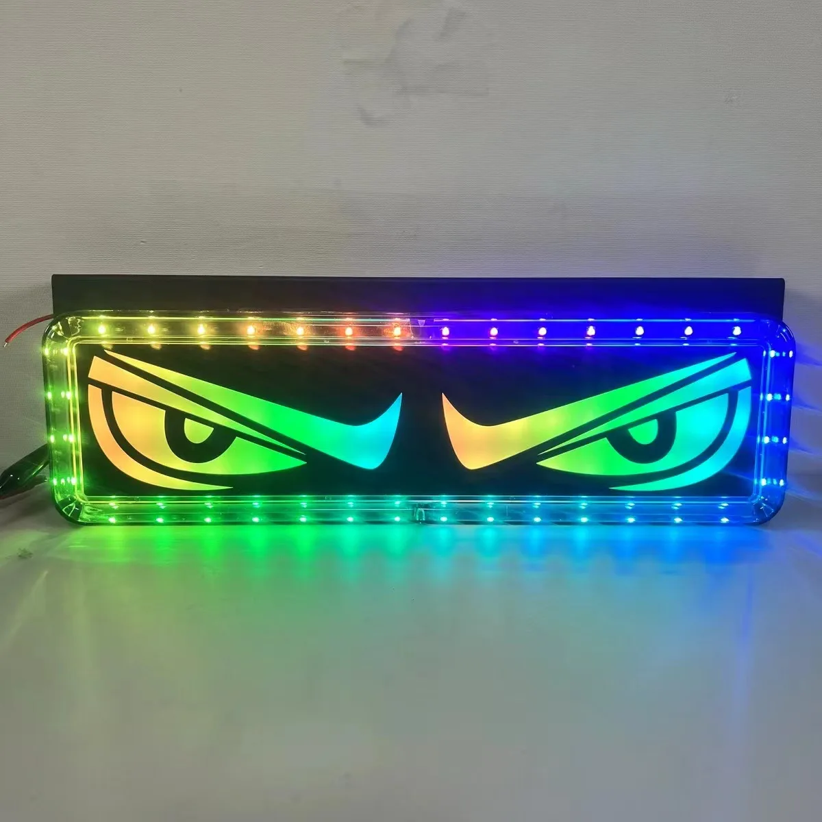 2 شاحنة 24 فولت عين الشيطان شريط ملون انفجار فلاش ضوء الضباب الخلفي 33 سنتيمتر سطوع عالية إضاءة مقاومة للماء 12 فولت تحذير الذيل ضوء #2