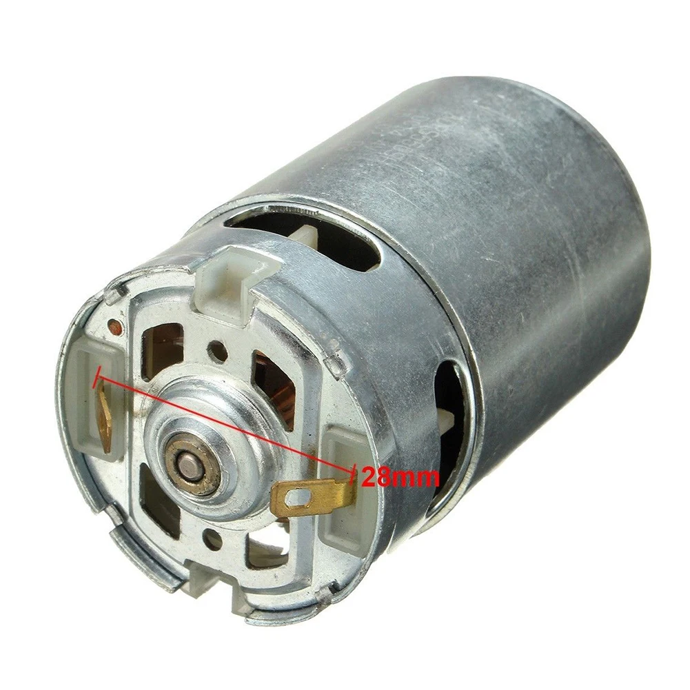 Electric Drill Motor For Cordless Drill Motor with 12 Teeth Gear and 3mm Shaft Diameter Strong Magnetic Carbon Brush