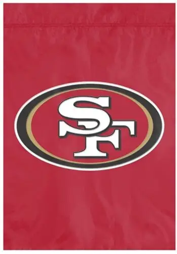 San Francisco 49ers Premium Garden Flag Banner Applique Embroidered 12.5x18 Inch