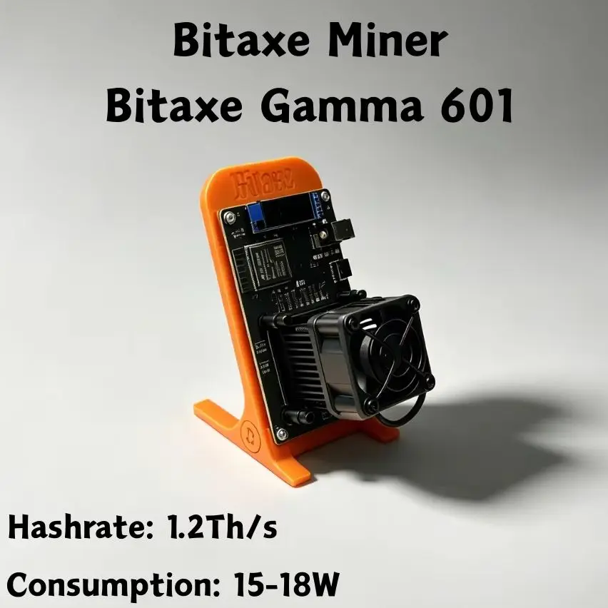 Bitaxe Gamma 601 SHA256 BTC SOLO Miner 1.2Th/s 15-18W, BM1370 ASIC Chip WiFi Mining Machine for Home Use