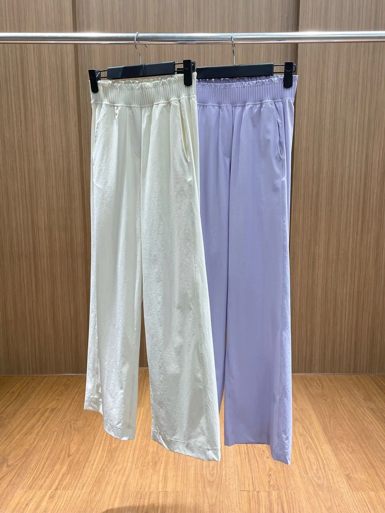 

Весенне-осенние женские повседневные однотонные свободные широкие брюки с высокой талией