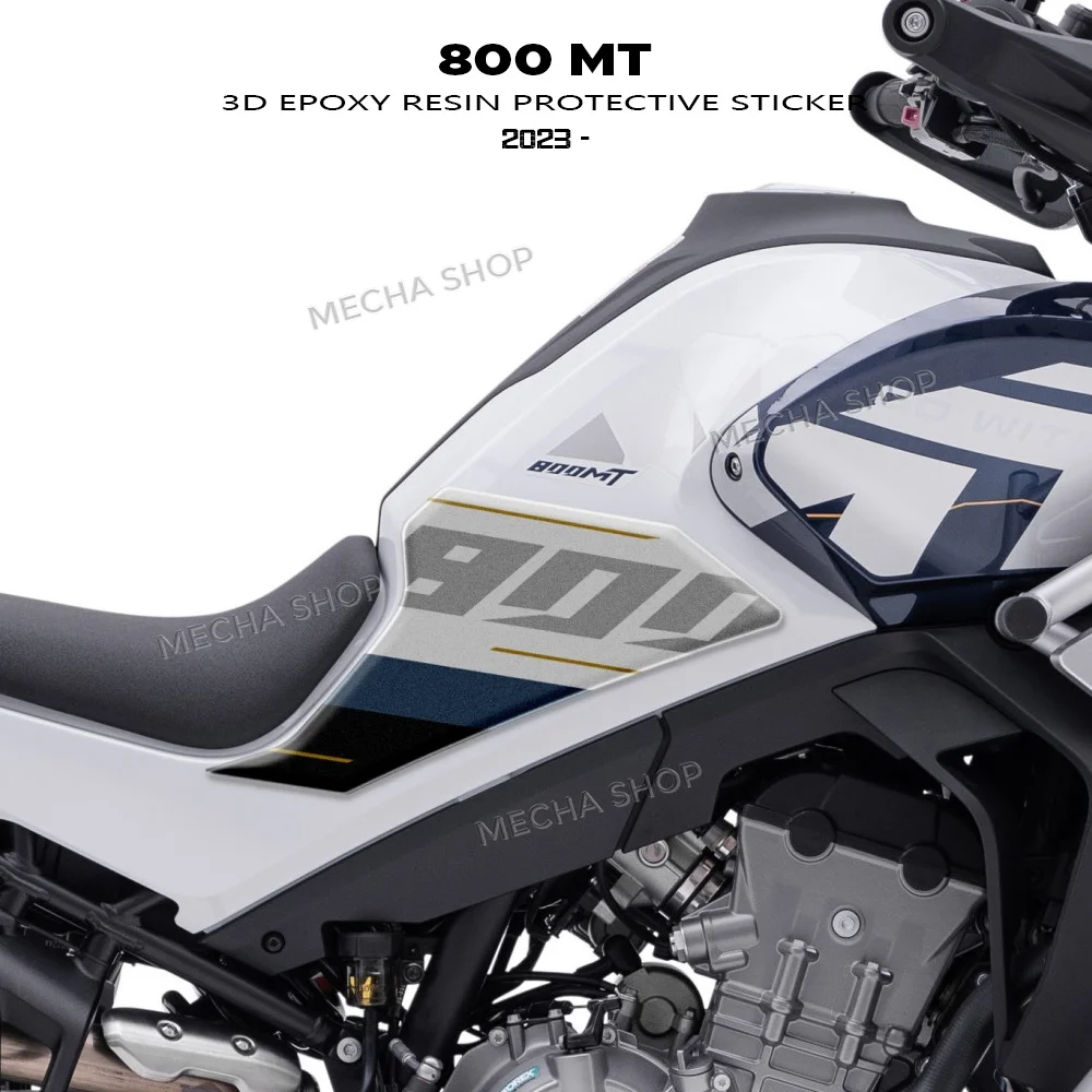 Sticker kit for CFMoto 800MT Explore 2023 Starry White Hand Guard Protection Sticker Tank Pad 3D Decal