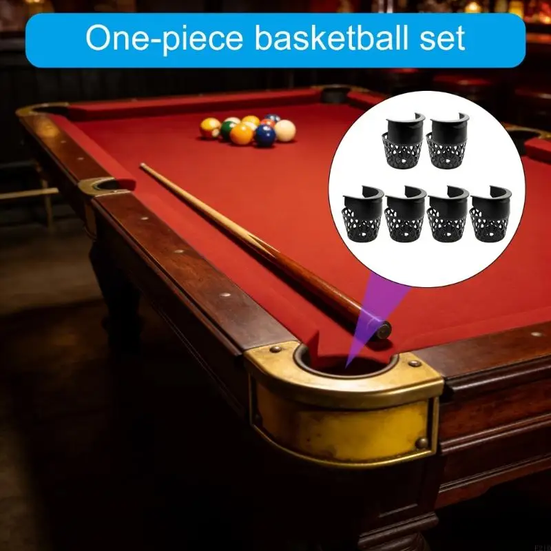 

Набор из 6 карманов для бильярдного стола, включая 2 центральные и 4 угловые сумки, изготовленные из ПВХ для длительного