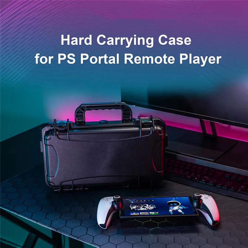 

BHBD-Carrying Case For Playstation Portal Remote Player, Hard Shell Travel Case With DIY Customizable Foam For PS Portal