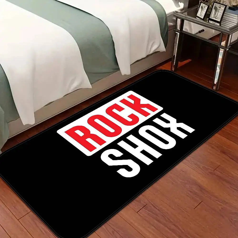 

R-Rock-Shox Mountain Bike Floor Mat Retro Multiple Choice Living Room Kitchen Rug Non-Slip Modern Home Decor