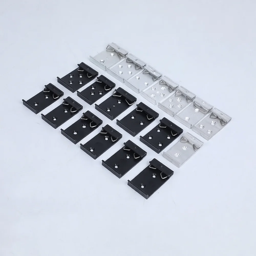 For Huaqimingtong Relay Mount DIN 35mm Clip Nickel Plated Steel Bracket Heavy Duty Industrial Automation Hardware