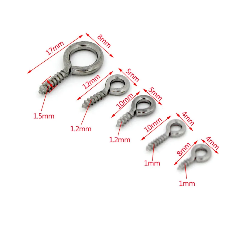 30-50 Pz/lotto In Acciaio Inox Oro Vite Perni Occhielli Ganci Filettati Occhielli Catenacci per Pendenti Fai Da Te Creazione di Gioielli Fatti A Mano