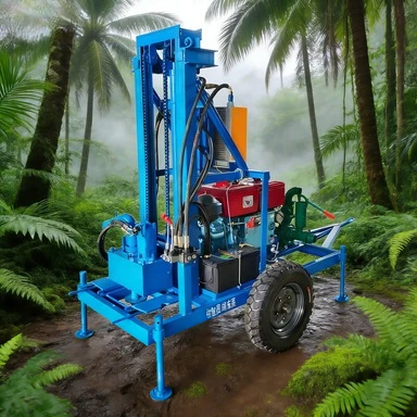 Compact 4-Inch Water Well Drilling Rig for Homeowners Seeking a Discreet Groundwater Solution