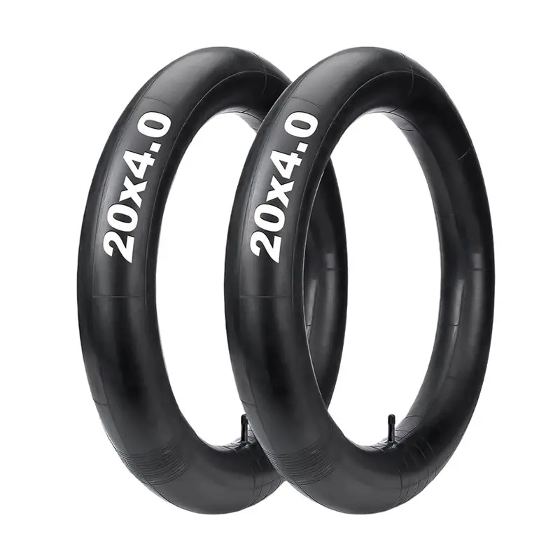 

Комплект из 2 шт. 20X4.0 Внутренние камеры для фэтбайков с клапаном Шредера, из бутилкаучука, для электровелосипедов и велосипедов - AT20