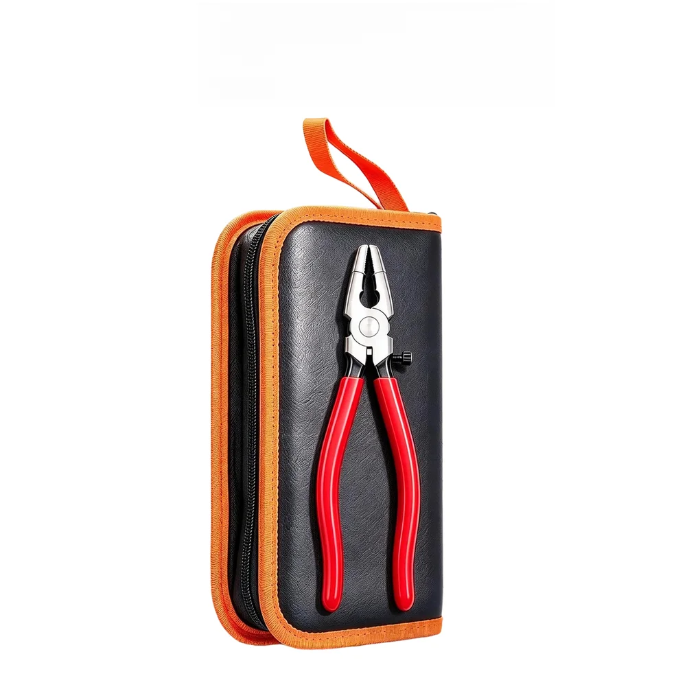 15PCS DIY Webbing Strap Kit for Lanyards Includes Iron Buckles Key Rings Pliers and Flat Jaw Clamps for Easy Assembly