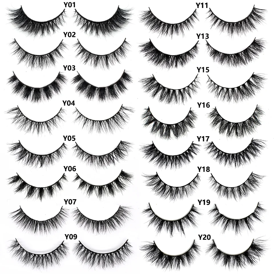 Pestañas postizas cortas y esponjosas de visón real, suaves y naturales, tiras completas para uso diario y maquillaje 5