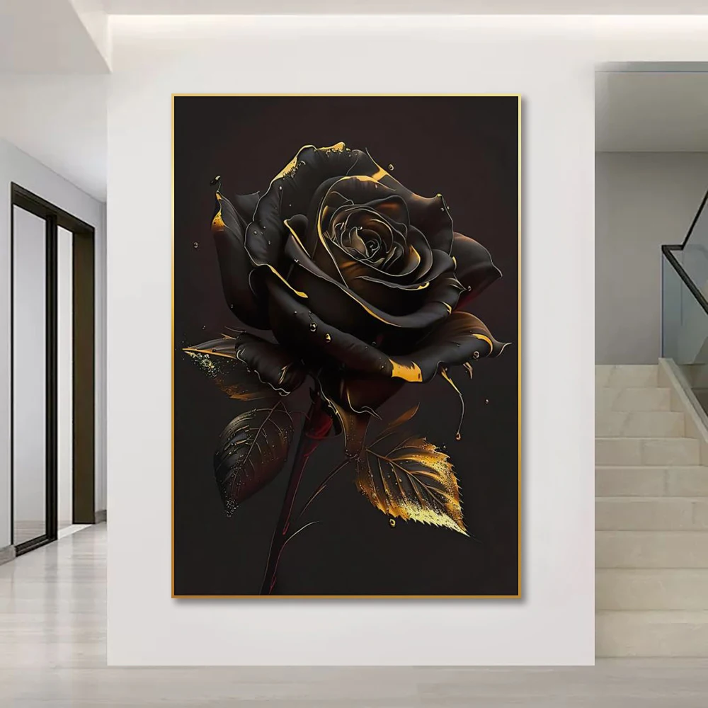 

Floating Frame Painting, Fashion Pop Art Rose Wall Decorative Painting Framed Decorative Painting