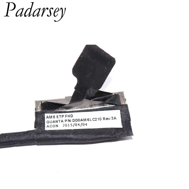 Padarsey استبدال الكمبيوتر المحمول جديد LCD ETP FHD عرض اللمس كابل لديل انسبايرون 15 7547 7548 15-7547 15-7548 DD0AM6LC210