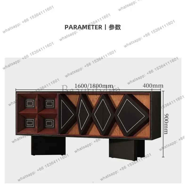 

yj21 Creative art foyer entrance decorative cabinet living room retro storage cabinet American solid wood storage cabinet
