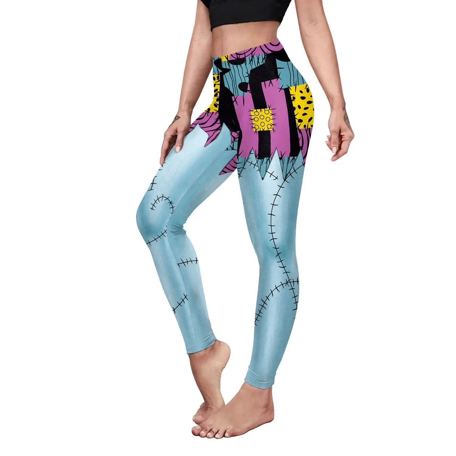 Anime Scare Sally fur s pour femme, costume de fête d'Halloween, combinaison Catsuit, leggings Aliments Zentai, réveillon de Noël, chaud, nouveau