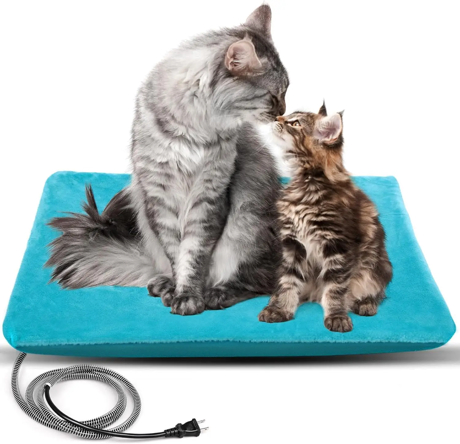 

Waterproof Electric Pet Heating Pad, Safe Warming Mat for Outdoor Cats and Dogs in Winter, 28"X16"