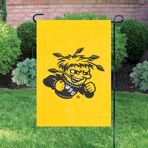Wichita State University Shockers Premium Garden Flag Banner Applique Embroidere jjx