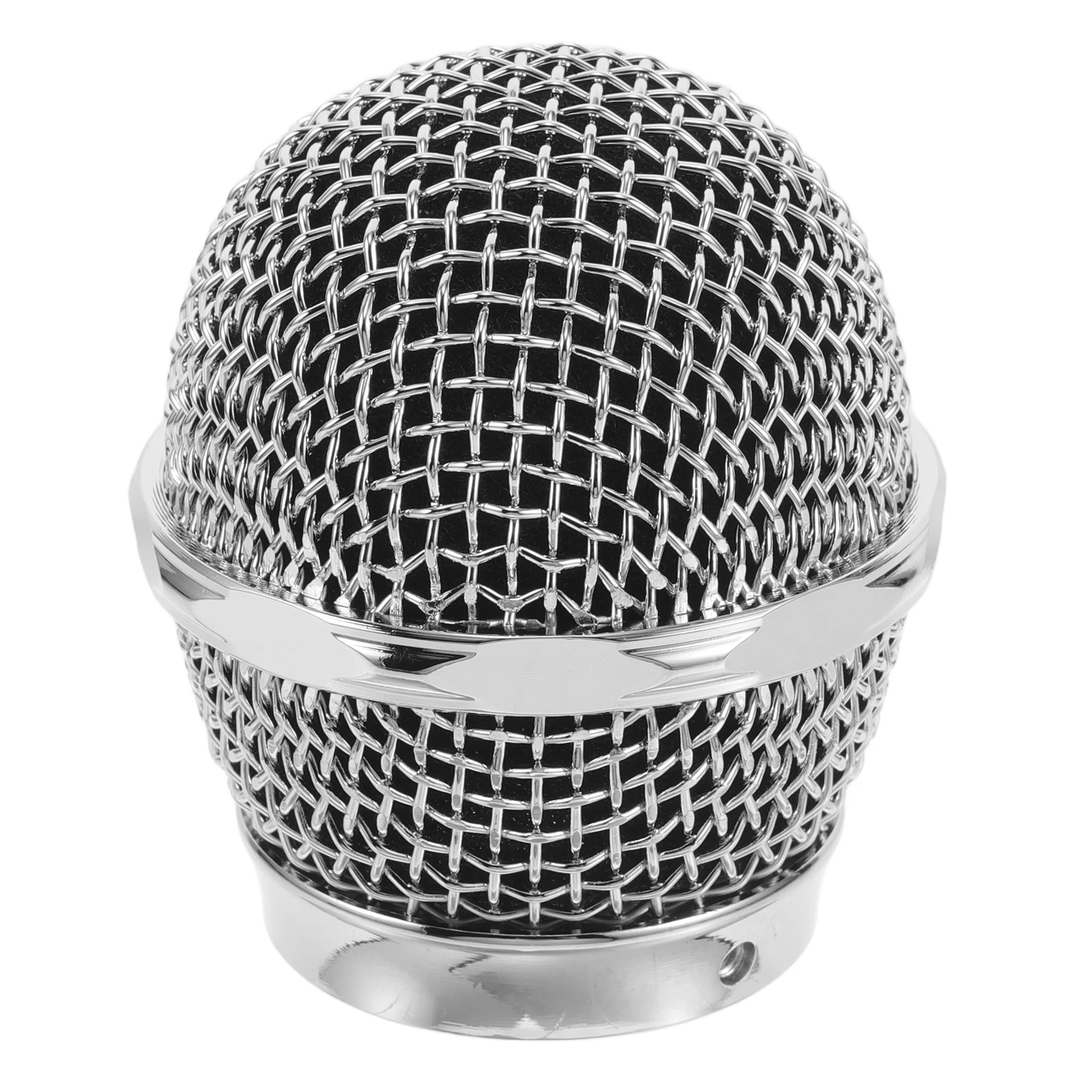 

Microphone Metal Replaceable Mesh Head Microphone Supply 31mm Inner Diameter Durable Welded KTV Mic Supply Accessory