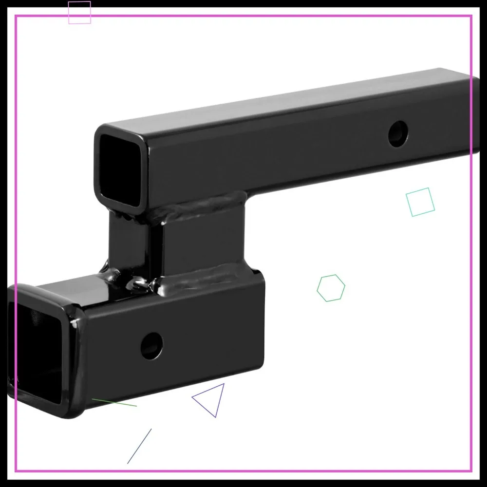 

2-Inch Trailer Hitch Adapter with 4-In Drop/Rise, Rated for 7,500 lbs - Versatile Towing Solution