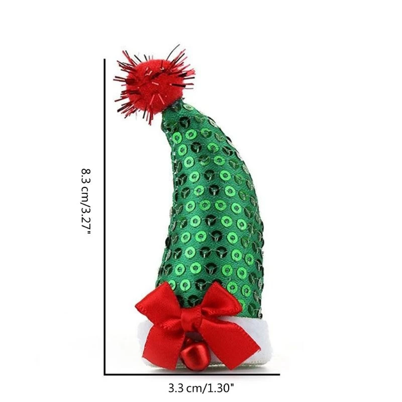 قبعة عيد الميلاد شكل يزين بقع DIY الحرفية لعبة عقال مواد الخياطة 15UB