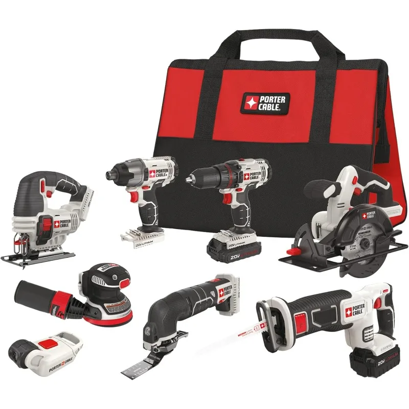 Christmas.CABLE PCCK6118 20V MAX* Lithium 8-Tool Combo Kit