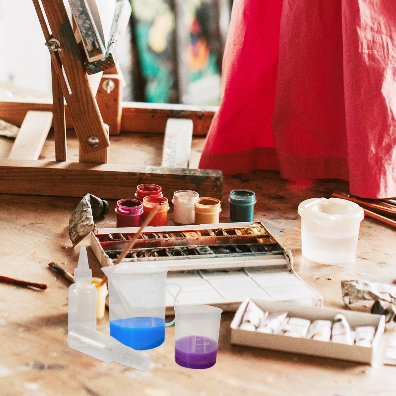 

Tools Experimental Instruments and Child Painting Measuring Cup Spill-proof Cups Children's