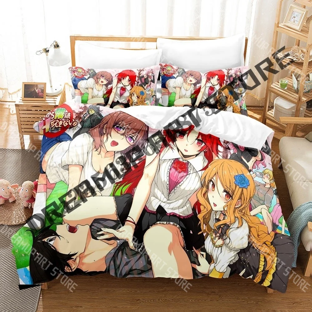 3D Printed So, I Can't Play H? Anime Bedding Set for Boys Girls Duvet Cover Pillowcase Twin Queen King Full Single Double Sizes