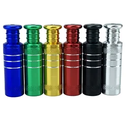 Mini Metal Detachable Pipes Creative Smoking Pipe Herb Filter Tobacco Pipe Portable Grinder Smoke Narguile Mouthpiece