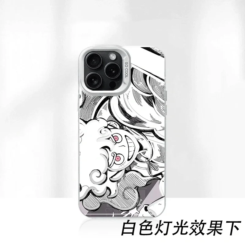 ثلاثية الأبعاد قطعة واحدة القرد د. لوفي قضية الهاتف آيفون 17 16 15 14 13 12 11 برو ماكس زائد الهواء ميني جير 5 نيكا قطعة واحدة أنيمي غطاء