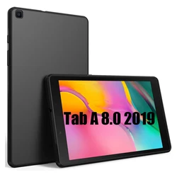 Sprawa dla Samsung Galaxy Tab A 8.0 2019 SM-T290 SM-T295 silikonowa powłoka ochronna odporna na wstrząsy Tablet pokrywa zderzak Funda dla Tab A8