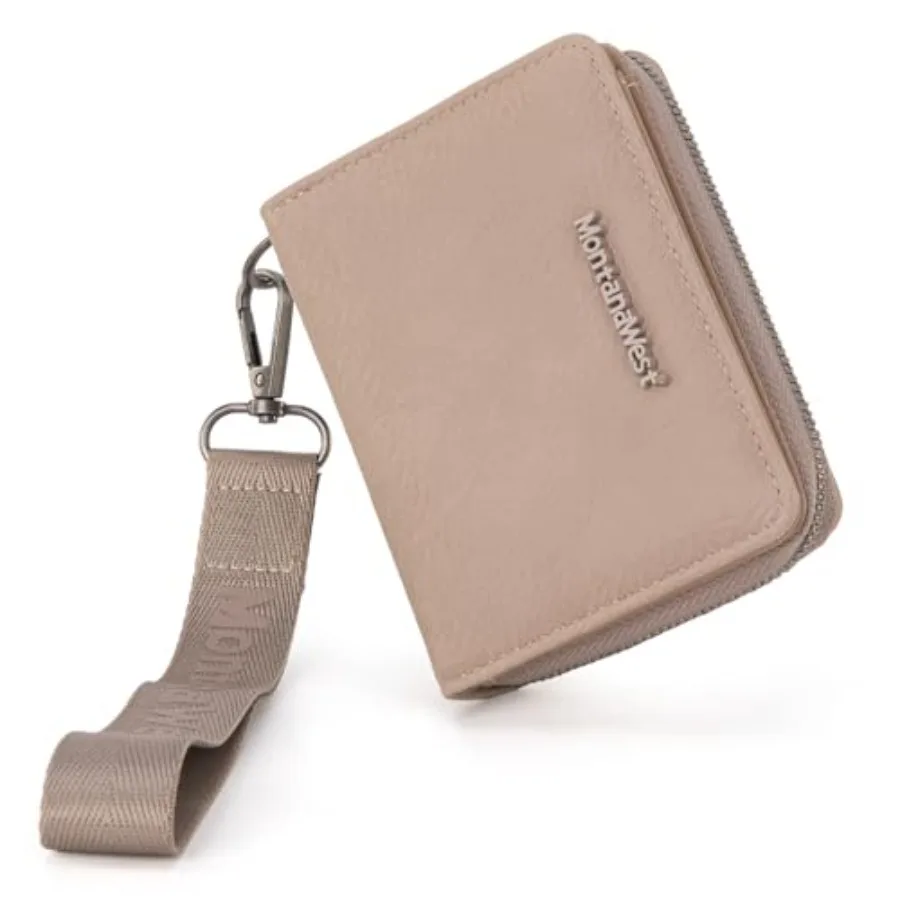 

Small Wallet for Women Female Ladies with a Detachable Wristlet Women's Wallet with Rfid Blocking Lining Minimalist Lightweight