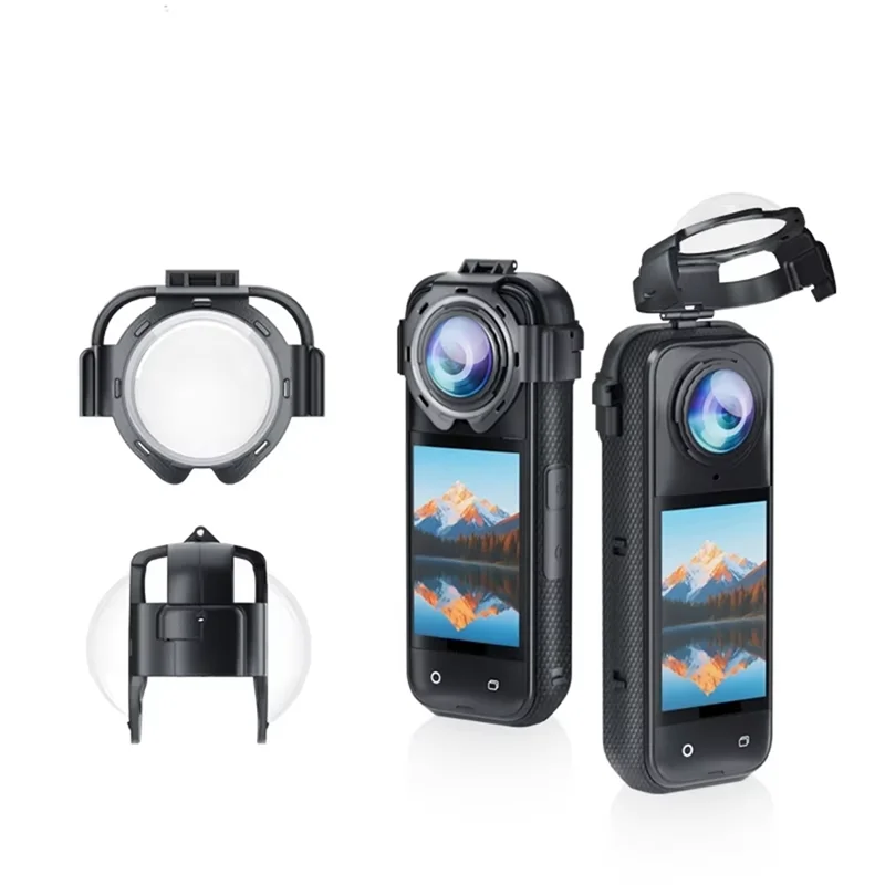 FFYY-Objektiv-Schutzhülle für Insta360 X5, Action-Kamera, gehärtetes Glas, Schutzspiegel-Schutzhülle