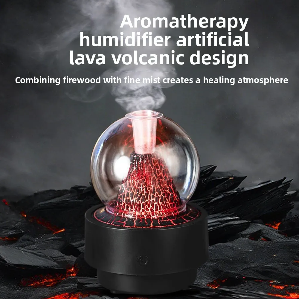 2025 جديد الإبداعية الحمم البركانية ناشر رائحة المنزل غرفة نوم مكتب سطح المكتب رذاذ لهب المرطب