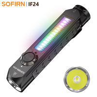 Sofirn IF24 RGB Powerful 2000Lm Flashlight 18650 Rechargeable Rotary Switch Torch with Magnetic Tailcap