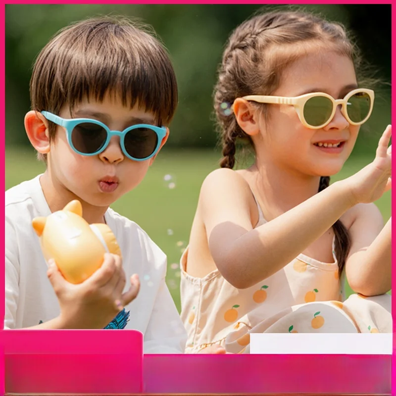 

Детские солнцезащитные очки Banana Le с защитой от ультрафиолета NF30, модные солнцезащитные очки для мальчиков и девочек, защита глаз для малышей