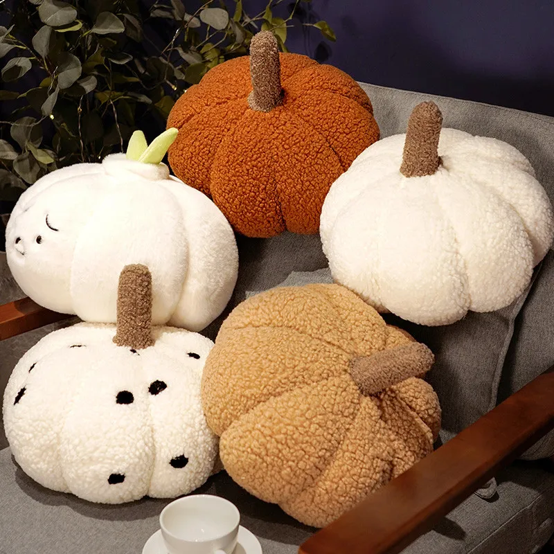 New Style About 30CM Pumpkin Plush Toys Stuffed Plant Bedroom Decoration Halloween Decor Dolls Soothing Pillow Cushion