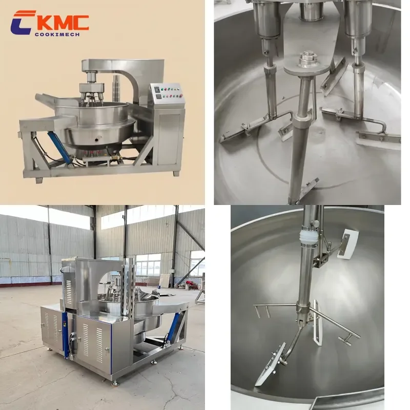 2026 200L Fully Automatic Electric Heating, Planetary Stir Fry Machine with Mixer, Suitable for Central Kitchen and Cafeteria