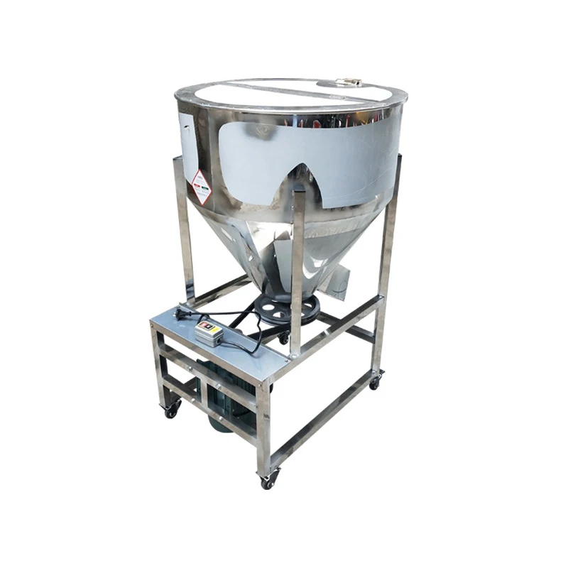 Mixer Feed Powder Thickened Vertical Stainless Steel 50KG Color Mixing Machine Particle Mixing Machine