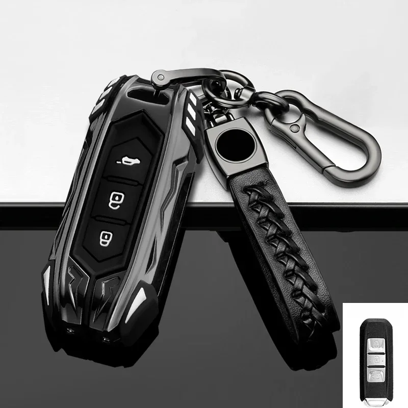 Zinc Alloy Car Key Case Cover Protect Shell Bag For Baojun 510 730 360 560 RS-5 530 630 for Wuling Hongguang S Car Accessories