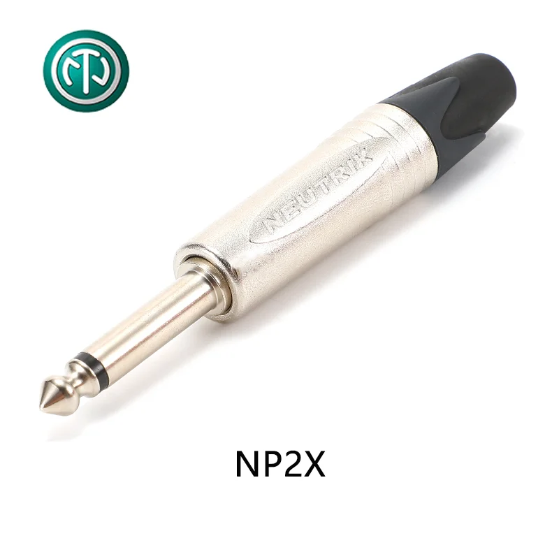 Neutrik NP2C 24K rhodium-plated 2-pole 6.35mm 6.5mm mono stereo straight plug two-core three-core microphone plug