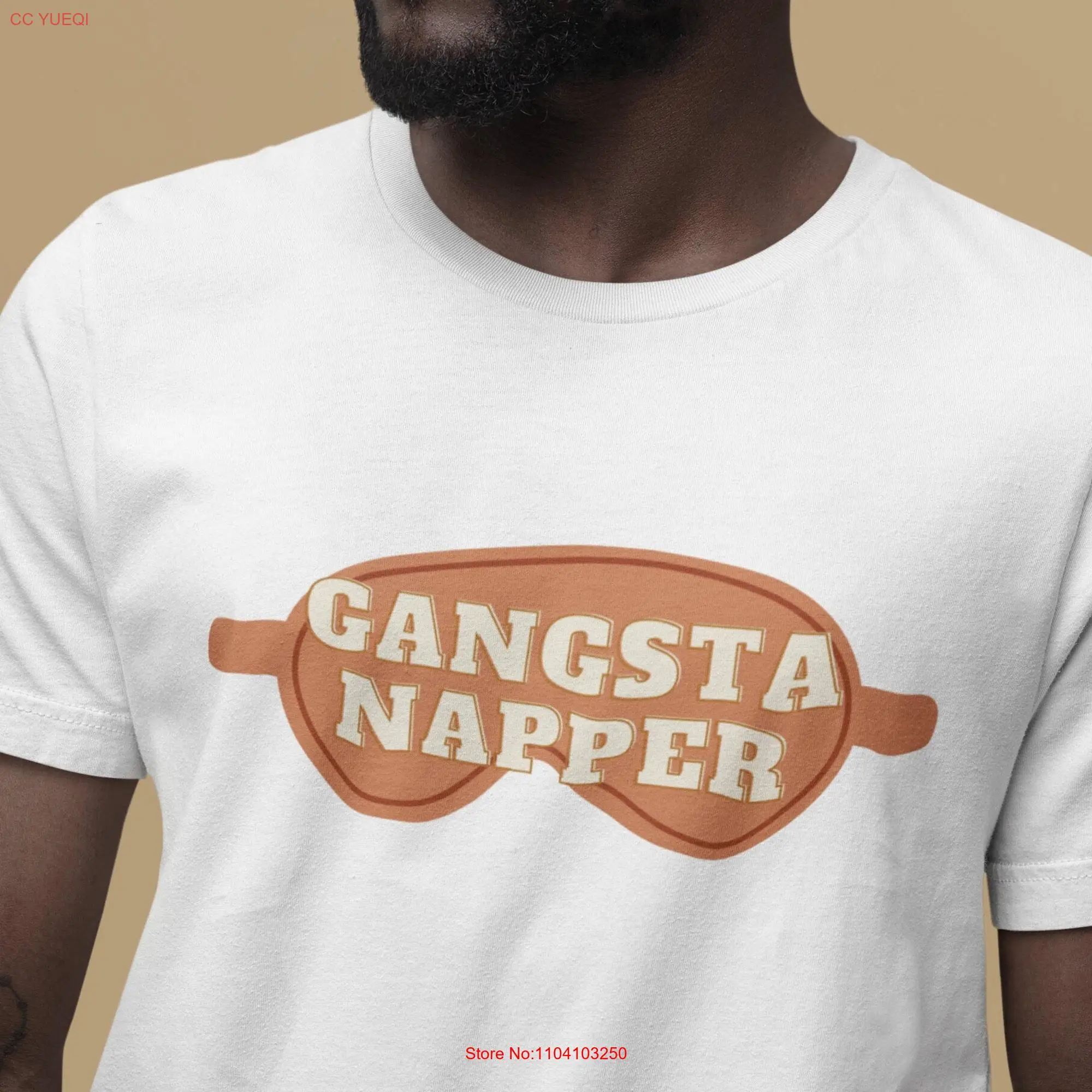 Father's Day T Shirt Gangster For Him Hip Hop Dad Funny Gangsta Napper Boyfriend long or short sleeves