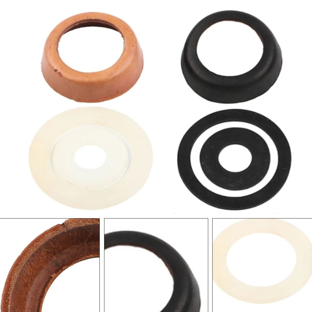 2 Sets Of Type 75 Hand Pump Piston Sleeves With Leather Sleeve And O Ring Seal Leather Sleeve For Handle Pump Type 75 Tool Part