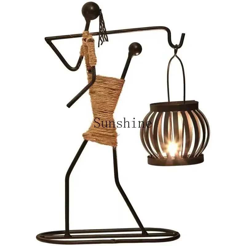 European style creative candle holder Nordic restaurant table decoration