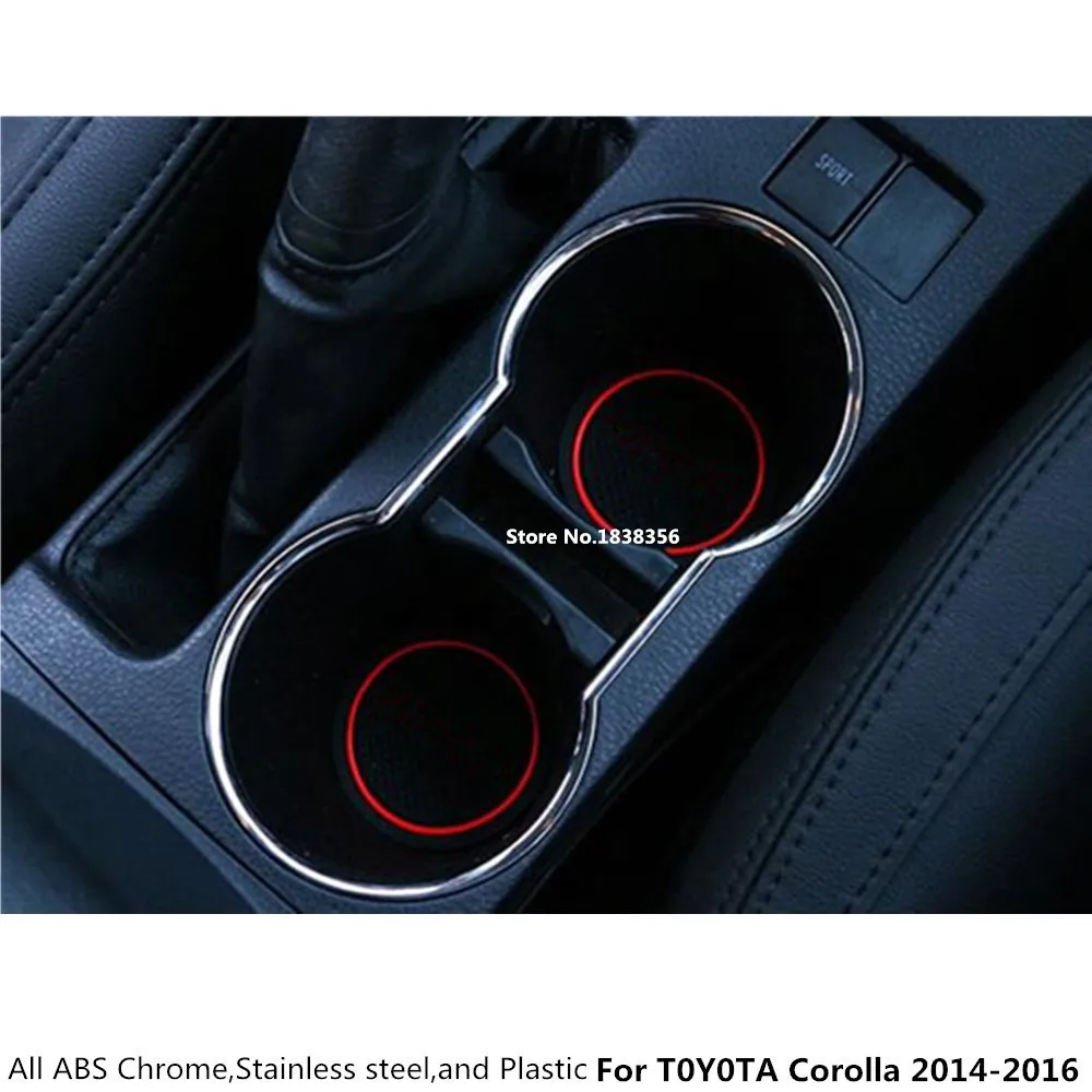 Hot Car Groove Gate Slot Armrest Storage Rubber Non-Slip Mat Door Pad/Cup Lamp 13pcs/Set For Toyota Corolla Altis 2014 2015 2016 view 2