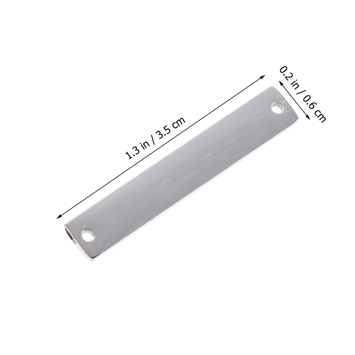 

10 pcs Double Holes Connector Alloy Mirror Stainless Steel Diy Jewelry Making Accessories For Necklace Bracelet Earring Craft