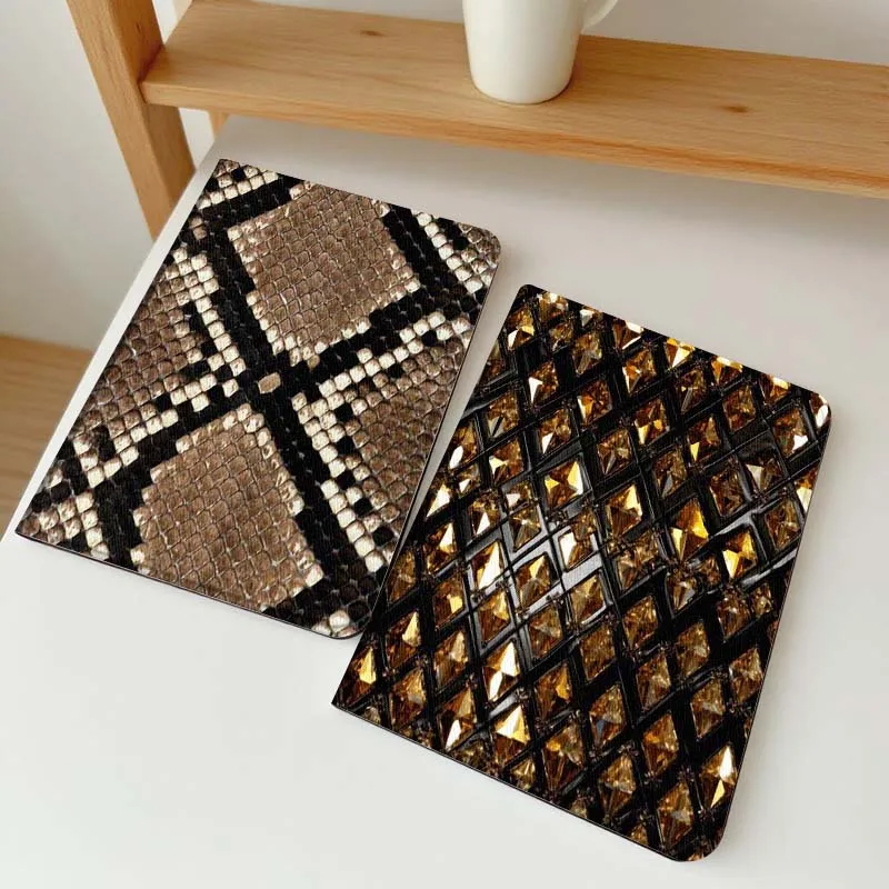 

Snake Skin Pattern Design Tablet Case For Apple iPad Air Pro mini 1 2 3 4 5 6 7 8 9 11 M2 M3 M5 M4 5th 6th 7th 10th 11th Gift