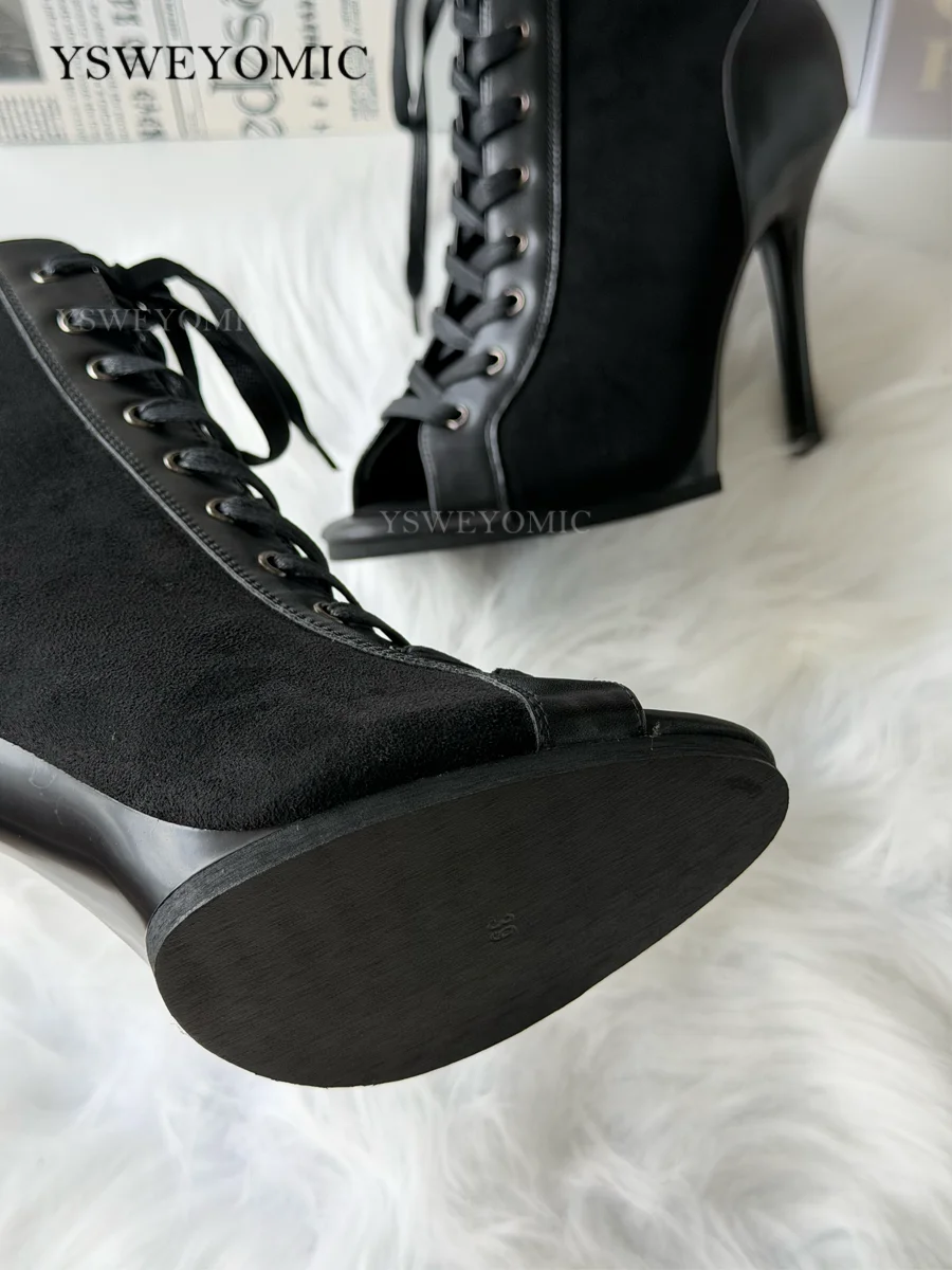 9,5 cm & 11 cm Plateau-Tanzschuhe auf Lager, PU-Leder, stabile lateinamerikanische Tanzschuhe, Gummisohle, für drinnen und draußen geeignet. – Detail 37